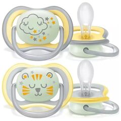 Avent Smoczek uspokajający ultra air Nighttime 18m+