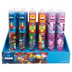 Plus Plus PLUS-PLUS DISPLAY TUBY BASIC/ GLITTER - 24 TUBY