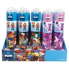 Plus Plus PLUS-PLUS DISPLAY TUBY BASIC/GLITTER - 15 TUB