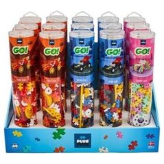 Plus Plus PLUS-PLUS DISPLAY TUBY COLOR CARS MIX - 15 TUB