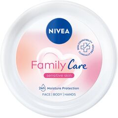 Nivea Family Care Sensitive Skin lekki krem nawilżający do twarzy, ciała i dłoni 450ml