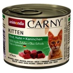 Animonda ANIMONDA Carny Kitten smak: wołowina, kurczak i królik 200g