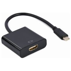 Adapter USB Gembird GEMBIRD Adapter USB-C do HDMI F czarny 4K30Hz 15 cm
