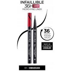 L'OREAL_Paris Infaillible Grip 36h Microfine Brush Eyeliner 01 Obsidian Black 0,4g