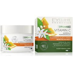 Eveline Organic Vitamin C Rozświetlający Krem rewitalizujący na dzień i noc - każdy rodzaj cery 50ml