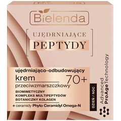 Bielenda Ujędrniające Peptydy 70+ Ujędniająco-Odbudowujący  Krem przeciwzmarszczkowy na dzień i noc 50ml