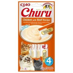 Inaba Foods Przysmak Inaba CHURU Kurczak z wołowiną dla kota 4x14g