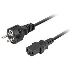 Kabel zasilający Lanberg Kabel zasilający Lanberg CEE 7/7 -> IEC 320 C13 1,8m VDE czarny prosty
