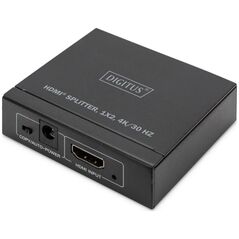 Digitus Rozdzielacz/Splitter HDMI 2-portowy 4K/30Hz EDID HDCP1.4