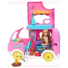 Lalka Barbie Mattel  Kamper Chelsea Zestaw 2w1 (HNH90)