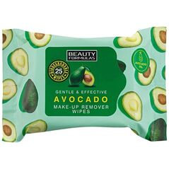 Beauty Formulas Makeup Remover Avocado chusteczki do demakijażu z olejkiem z awokado 25 szt.