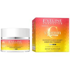 Eveline Vitamin C 3xAction Rozświetlająco - Kojący Krem do twarzy na dzień i noc 50ml