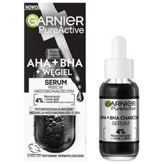 Garnier GARNIER_Pure Active serum przeciw niedoskonałościom AHA + BHA + Węgiel 30ml