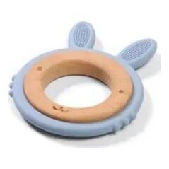 BabyOno BABY ONO-1076/03-GRYZAK DREWNIANY SILIKONOWU BUNNY