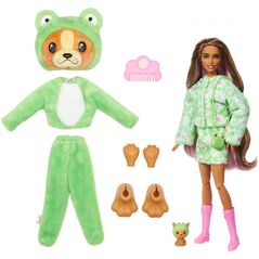 Lalka Barbie Mattel Cutie Reveal Piesek-Żaba Seria Kostiumy Zwierzaczki HRK24