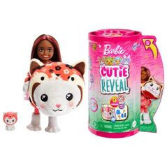 Lalka Barbie Mattel Cutie Reveal Chelsea Kotek-Panda Czerwona (HRK28)