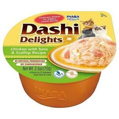Inaba Foods Inaba DASHI uzupełniająca karma dla kota- bulion o smaku kurczaka i tuńczyka 70 g