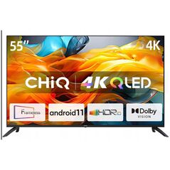 Telewizor CHiQ CHiQ U55QG7L TV 55", Ultra HD (4K), QLED, Smart, Android 11, HDR10, 3x HDMI, 2x USB