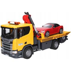 Bruder Laweta pomocy drogowej z autem RoadsterScania Super 560R (03552)