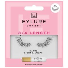 Eylure 3/4 Length Lashes sztuczne rzęsy z klejem efekt unikalnego podkreślenia No. 013