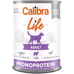 Calibra CALIBRA LIFE Adult Monoprotein jagnięcina - mokra karma dla psa - 0,4 kg