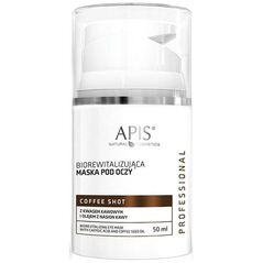 Apis Coffee Shot biorewitalizująca maska pod oczy z kwasem kawowym i olejem z nasion kawy 50ml