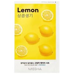 Missha Airy Fit Sheet Mask rozjaśniająca maseczka w płachcie z ekstraktem z cytryny Lemon 19ml