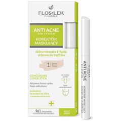 Floslek Floslek Anti Acne 24h System korektor maskujący 1 Jasny