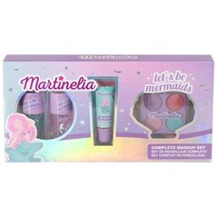 Martinelia Let's Be Mermaids Makeup Set zestaw paletka cieni do powiek + lakier do paznokci 2szt. + błyszczyk do ust