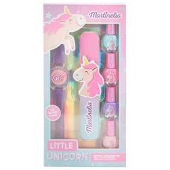 Martinelia Little Unicorn Watch & Manicure Set zestaw uroczy zegarek z błyszczykiem + lakier do paznokci 4szt + pilnik