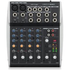 Behringer Behringer 802S - 8-kanałowy kompaktowy mikser analogowy z interfejsem USB zaprojektowany specjalnie do obsługi podcastów, streamowania oraz nagrywania w domu