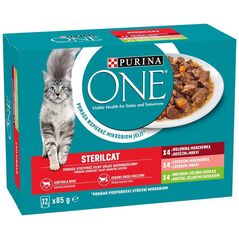 PURINA NESTLE PURINA One Sterilcat mix smaków - mokra karma dla kota - 12x85g