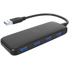 HUB USB HP USB (3.0) hub 4-port, DHC-CT110, czarny, Hewlett-Packard