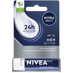 Nivea NIVEA MEN Pomadka do ust z masłem shea SPF 15 Active 4,8 g