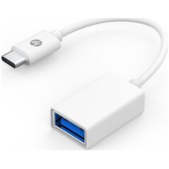 Adapter USB HP USB redukcja, (3.0), USB C (M) - USB A F, biała, Hewlett-Packard DHC-TC105