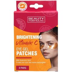 Beauty Formulas Beauty Formulas Brightening Vitamin C Żelowe Płatki pod oczy 1op.-6par