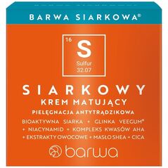 Barwa Siarkowa krem matujący do twarzy 50ml