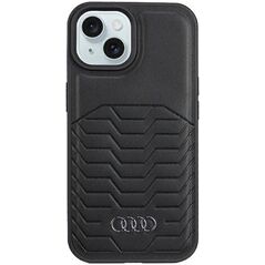 Audi Audi Synthetic Leather MagSafe iPhone 15 / 14 / 13 6.1" czarny/black hardcase AU-TPUPCMIP15-GT/D3-BK
