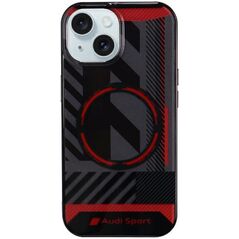 Audi Audi IML Sport MagSafe Case iPhone 15 / 14 Plus Plus 6.7" czarny/black hardcase AU-IMLMIP15M-RSQ/D2-BK