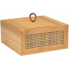 Wenko Pojemnik na kosmetyki ALLEGRE BAMBOO, 15 x 7 x 15 cm, WENKO