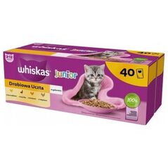 Whiskas WHISKAS Mokra Karma dla kota Gal Junior Drób 40x85g