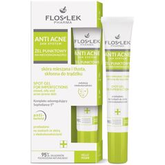 FLOS-LEK FLOSLEK ANTI ACNE Żel punktowy na niedoskonałości do skóry mieszanej, tłustej i skłonnej do trądziku 20 ml