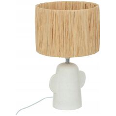 Atmosphera Ceramiczna lampa stołowa z kloszem RAIA, 42 cm