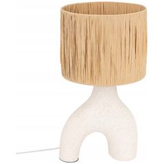 Atmosphera Ceramiczna lampa stołowa z kloszem SANIA, 47 cm