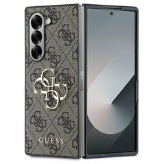 Guess case for Samsung Galaxy Z Fold6 GUE003740 brown 4G Metal Logo 3666339313159