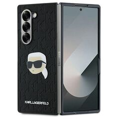 Karl Lagerfeld case for Samsung Galaxy Z Fold6 KF002202 black Saffiano Monogram Head Pin 3666339322540