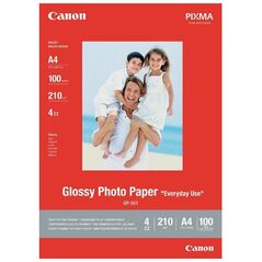 Canon Φωτογραφικό Χαρτί Glossy A4 200 g/m² 5 φύλλα (0775B076) (CAN-GP501) έως 12 άτοκες Δόσεις