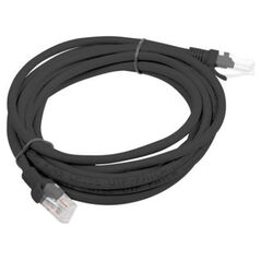 Lanberg Patchcord, Cat6, nieekranowany, 5m, czarny (PCU6-10CC-0500-BK)