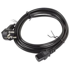 Kabel zasilający Lanberg CEE 7/7 - IEC 320 C13, 3m, czarny (CA-C13C-11CC-0030-BK)