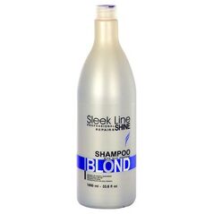 Stapiz Sleek Line Blond Shampoo Szampon z jedwabiem do włosów blond 1000ml